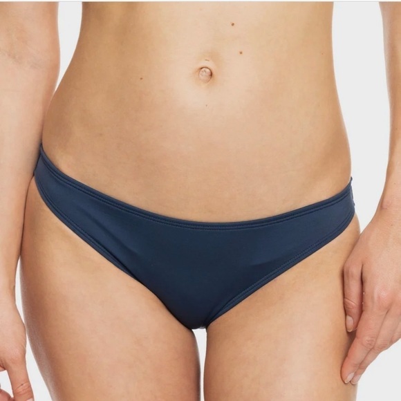 NEW Roxy SD Beach Classics Moderate Bikini Bottom Blue Size Large NWT - Picture 1 of 9